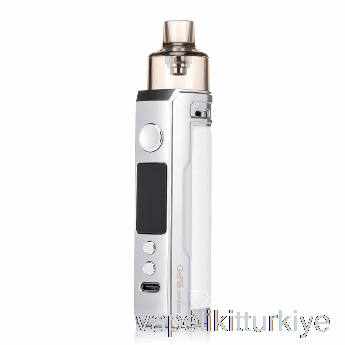 Vape Türkiye Voopoo Drag X 80w Pod Mod Kiti Gümüş Beyaz